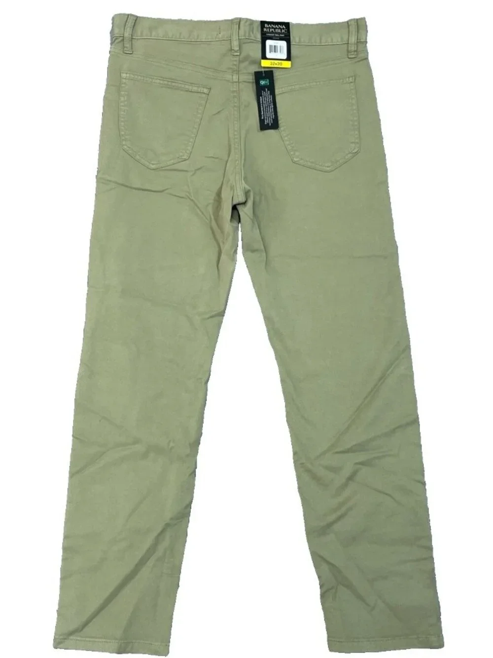 NWT Banana Republic Men's 32x30 Tan 5 Pocket Twill Slim Fit Pants Cotton Blend